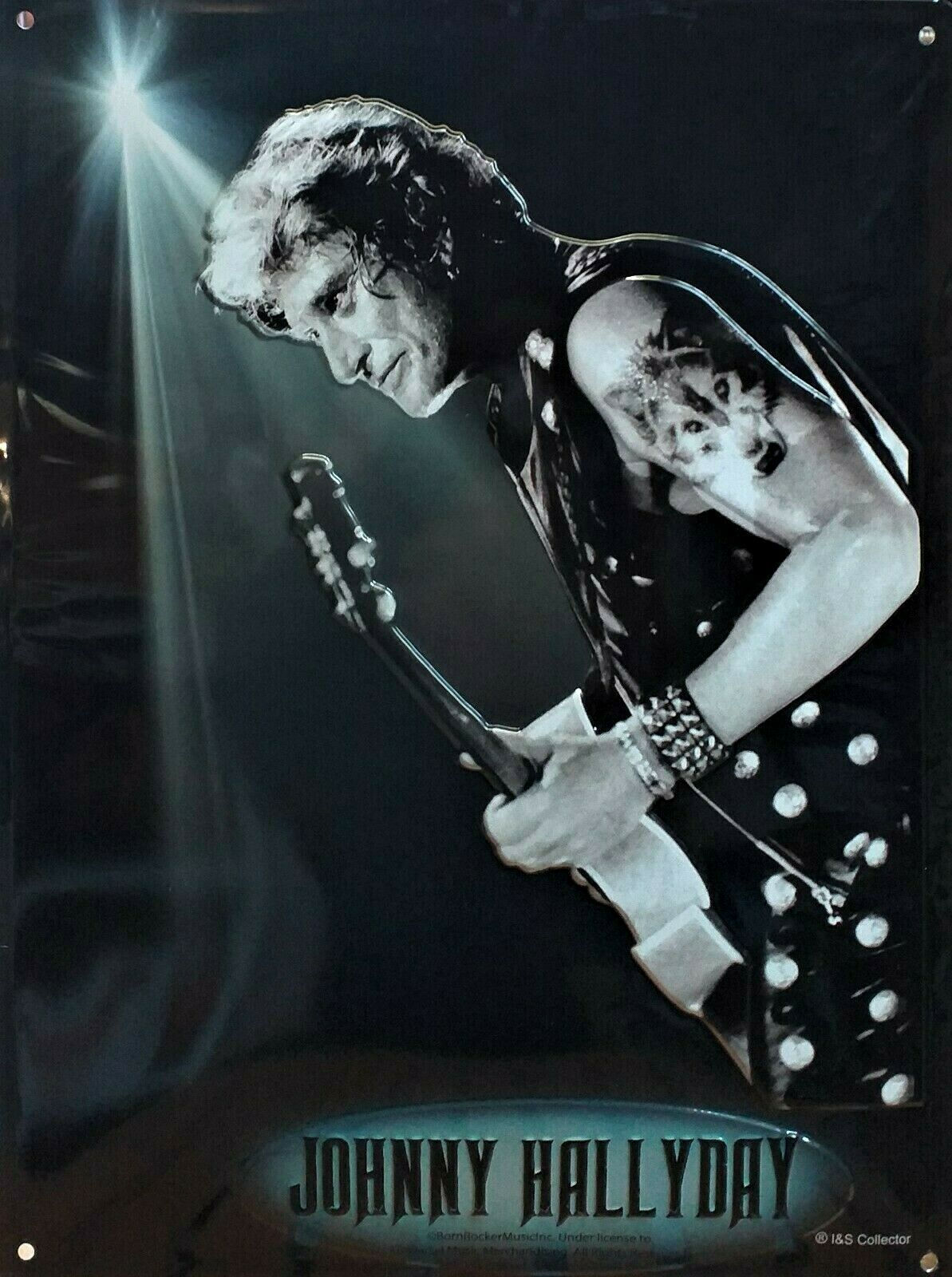 Plaque Johnny Hallyday 30x40