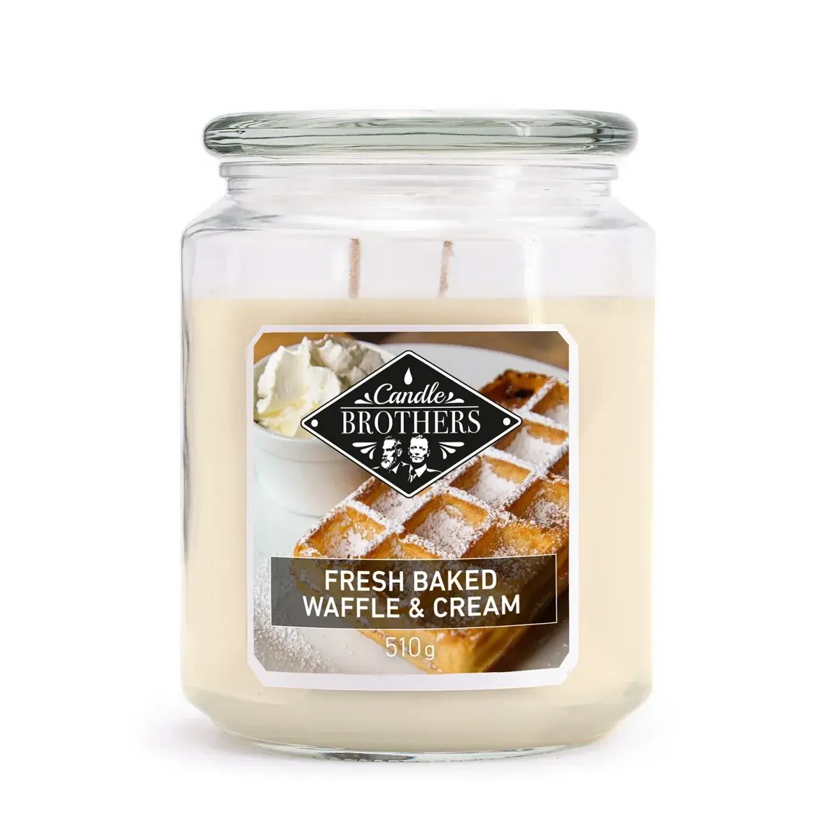 Bougie parfumée Gaufre fraîchement cuites et crème - 510 g - 100h