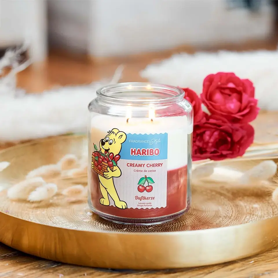 Miniature : Bougie parfumée Haribo Cerise Crémeuse - 510g