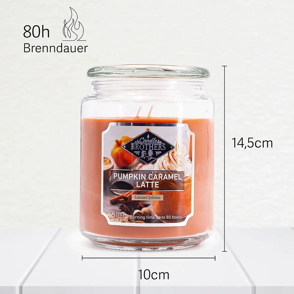 Miniature : Bougie parfumée Pumpkin Caramel Latte - 510g - 80h