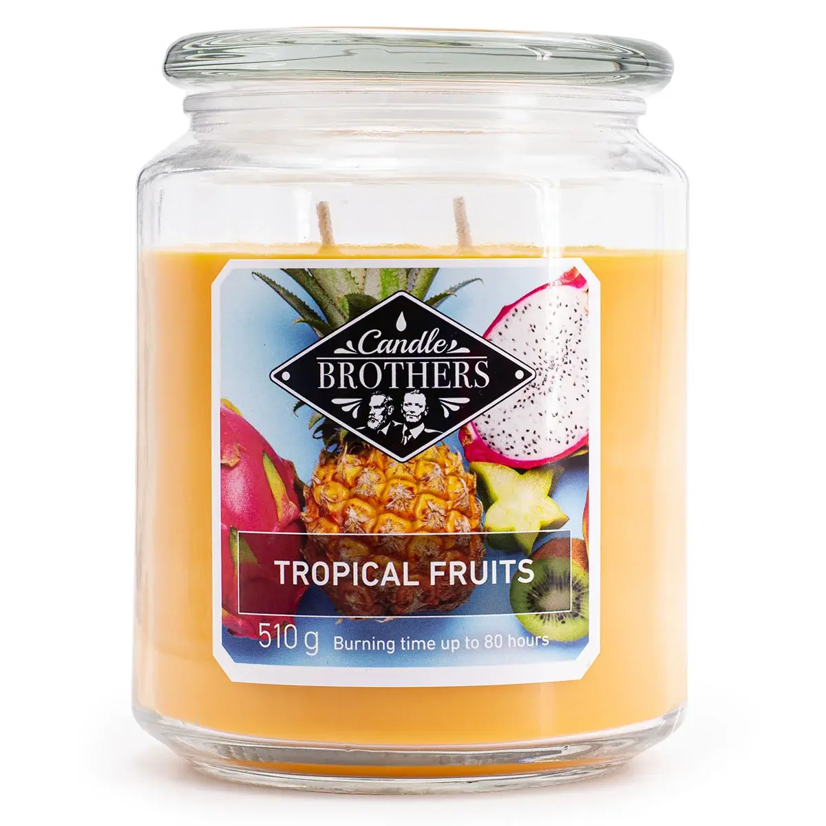 Bougie parfumée Fruits Tropicaux - 510g - 80 h