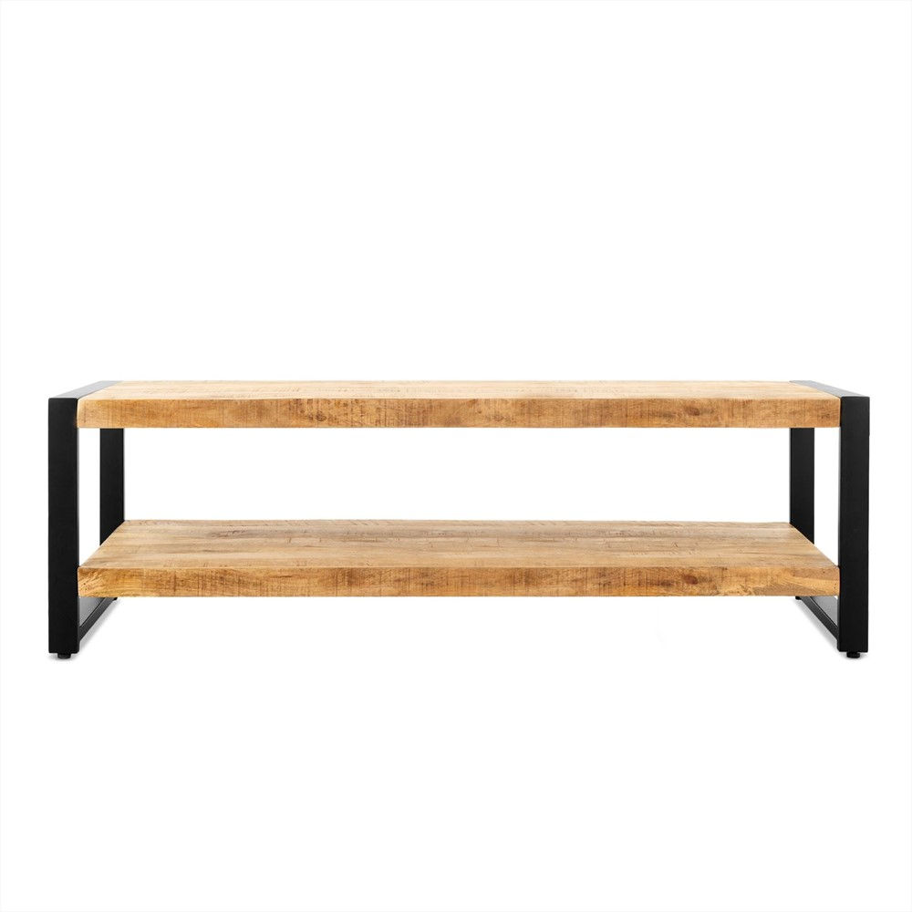 Table basse HAYDEN avec étagère 140