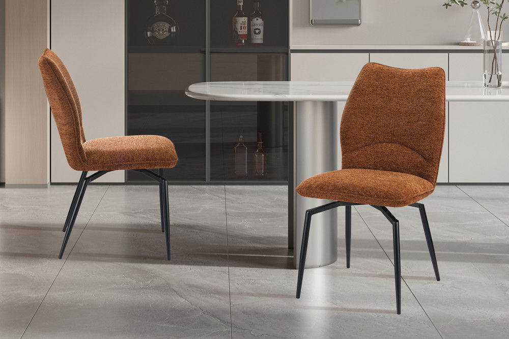 Chaise 'Lara' pivotante à 0 en tissu Ote Sea 500 rouille
