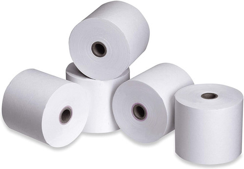 Rotolini Pos 50 ROTOLI TERMICI MM 57x35 METRI CARTA DI ALTA QUALITA' - REGISTRATORI DI CASSA Carta Pos - Foto 6