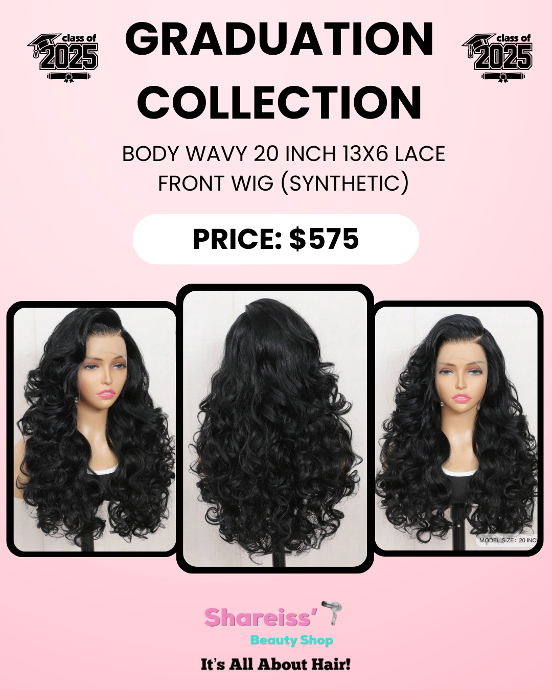 20" Body Wavy 13X6  Lace Front Wig