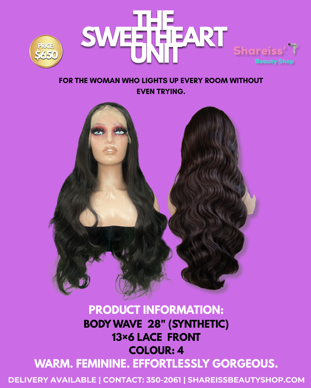 The Sweetheart Unit — 28” Body Wave (#4)