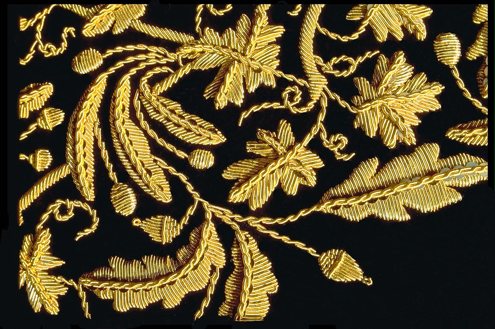 Broderie or cannetille