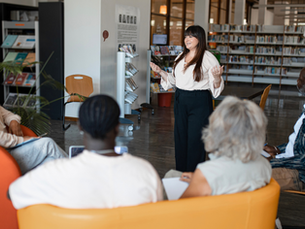 people meeting at a nonprofit