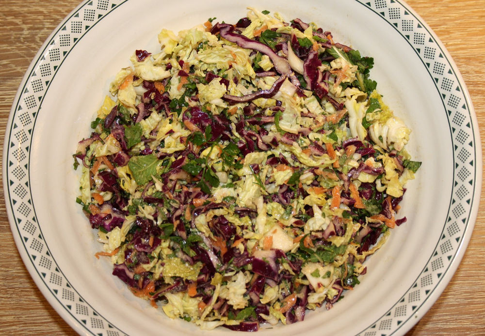 Jerk Cauliflower, Rice and Peas, jerk gravy + Slaw The Dopey Vegan