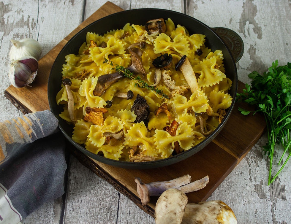 Mushroom box at Turnips Borough | Wild Mushroom Stroganoff | Vegan Mushroom Stroganoff Recipe | Vegan and Gluten Free Recipe | Vegan and Ethical Lifestyle Blog | The Dopey Vegan