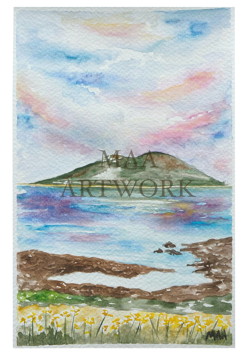Holy Isle, Arran Sample Print