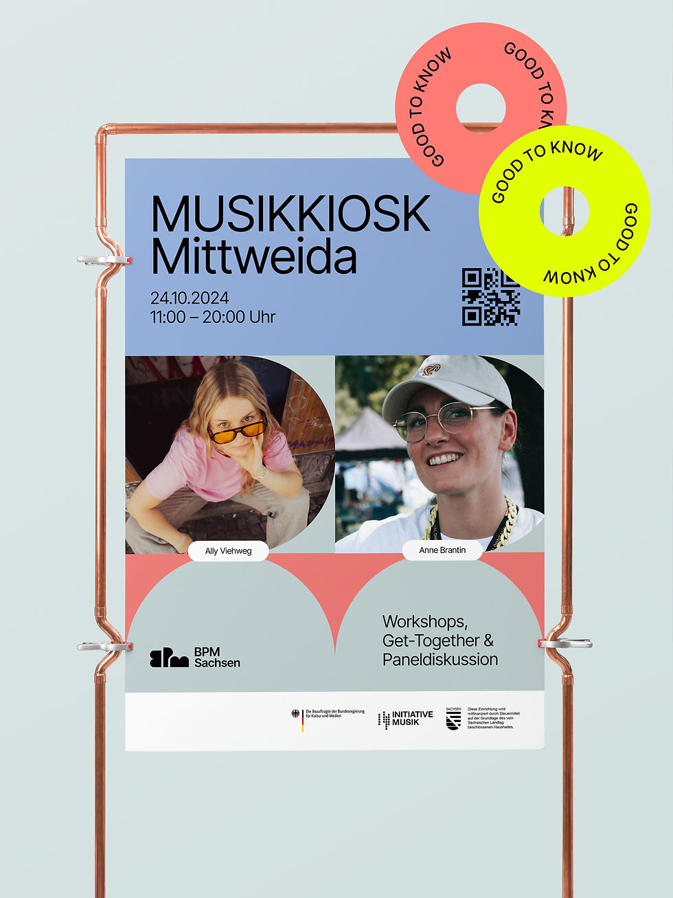 Plakat für Musikkiosk Mittweida