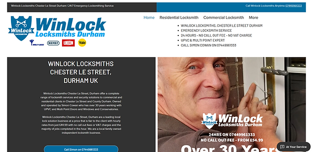 Locksmith websites built by Blue Reef Designs