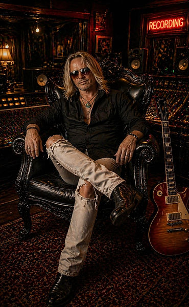 Reuben Leivers Guitarist for Velvet Vandals, rockstar, guitar player, 80s, hair metal, sle