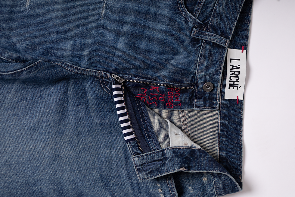 Thumbnail: Shibuya Straight Distressed Jeans