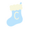 Thumbnail: Stocking alphabet - blue PNG