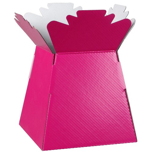 Glossy hot pink bouquet box RTS 