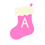 Thumbnail: Stocking alphabet - pink PNG