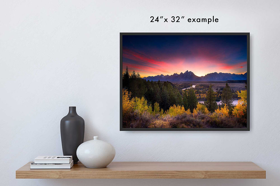 Thumbnail: Sample of the photograph in a room