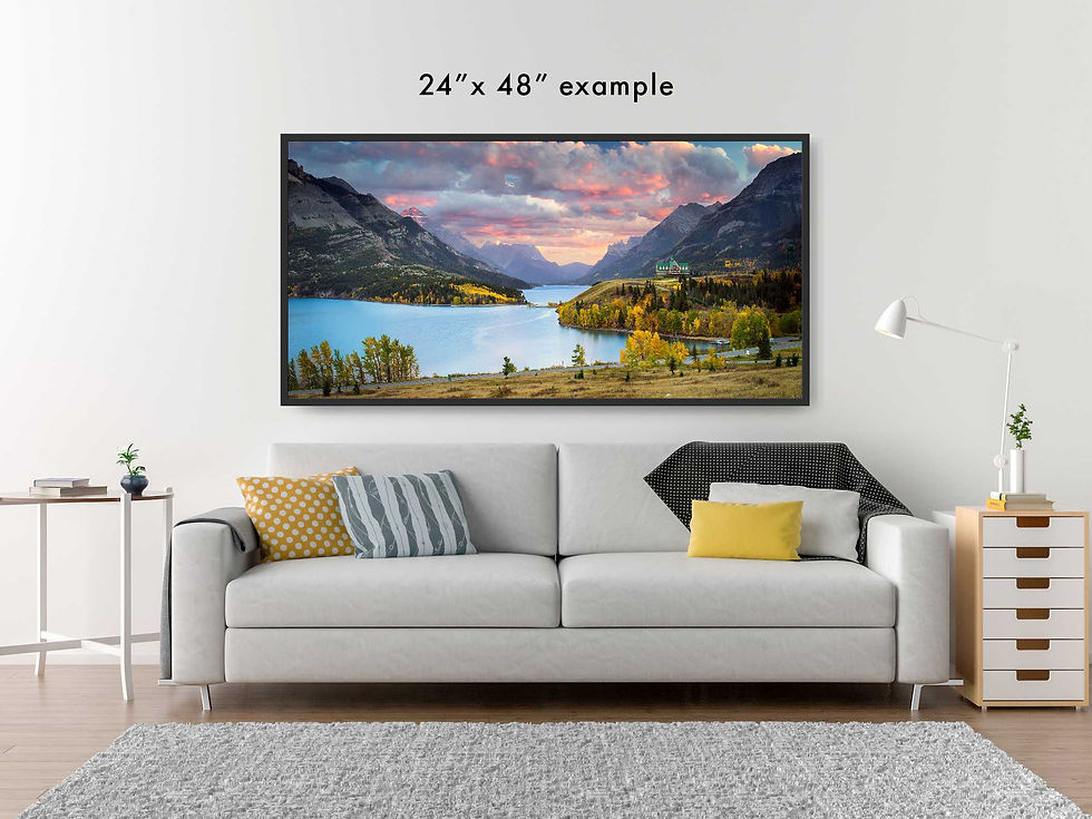 Thumbnail: Sample of the photograph in a room