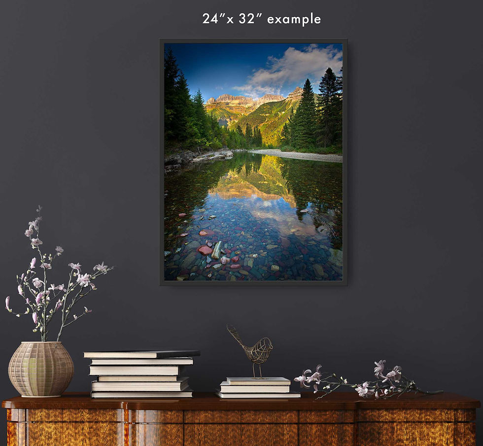 Thumbnail: Sample of the photograph in a room
