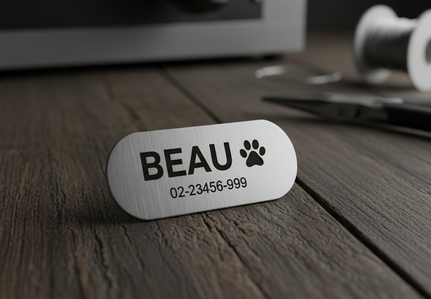 Precision laser engraved metal products including aluminum, stainless steel, and coated metals