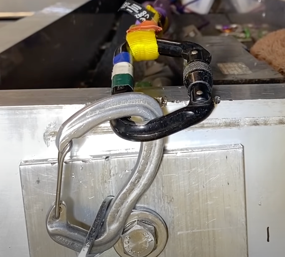 carabiner over an edge