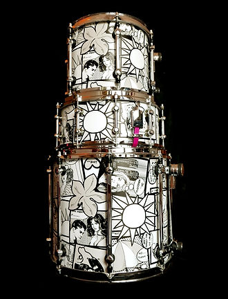 design drum schlagzeugfolie custom drums schlagzeug drumdesign folieren folie customdrum drumset skidrock
