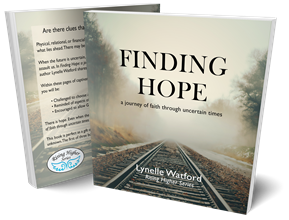 Finding Hope book 3D shwoing back and front with train tracks going into a distant haze