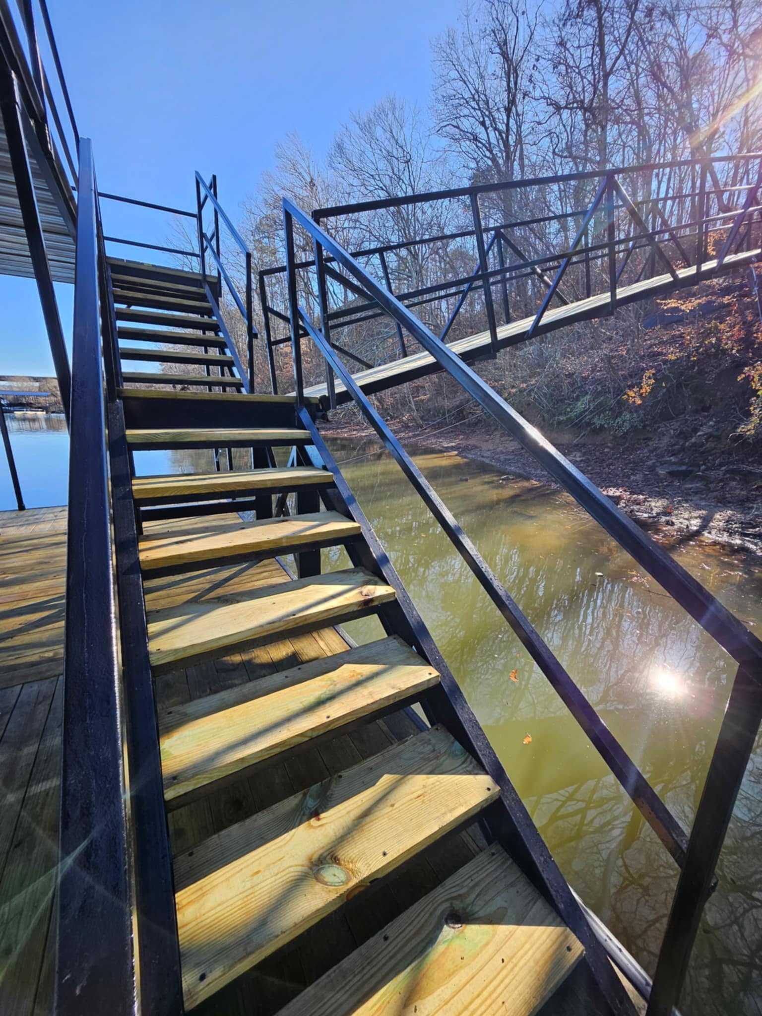 Writer: Mid-Lake Dock and Hardscape