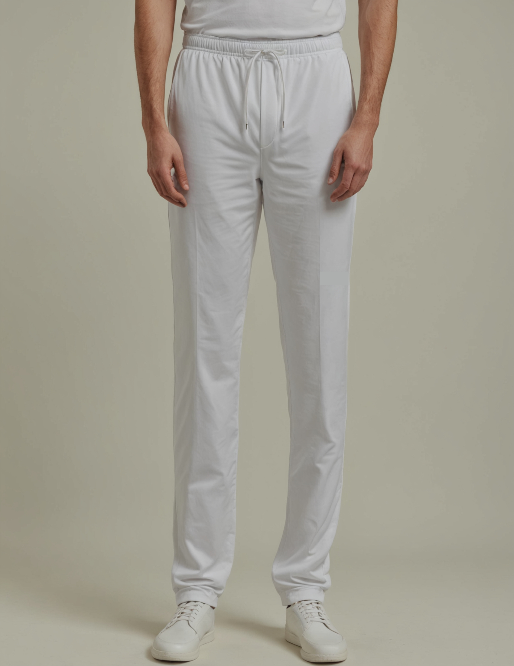 White Track Pants for men