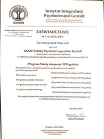 Krzysztof Sobczak Dyplom