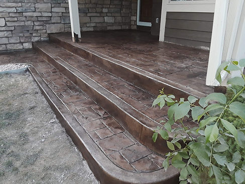Stamped Cement Brown Steps .jpg