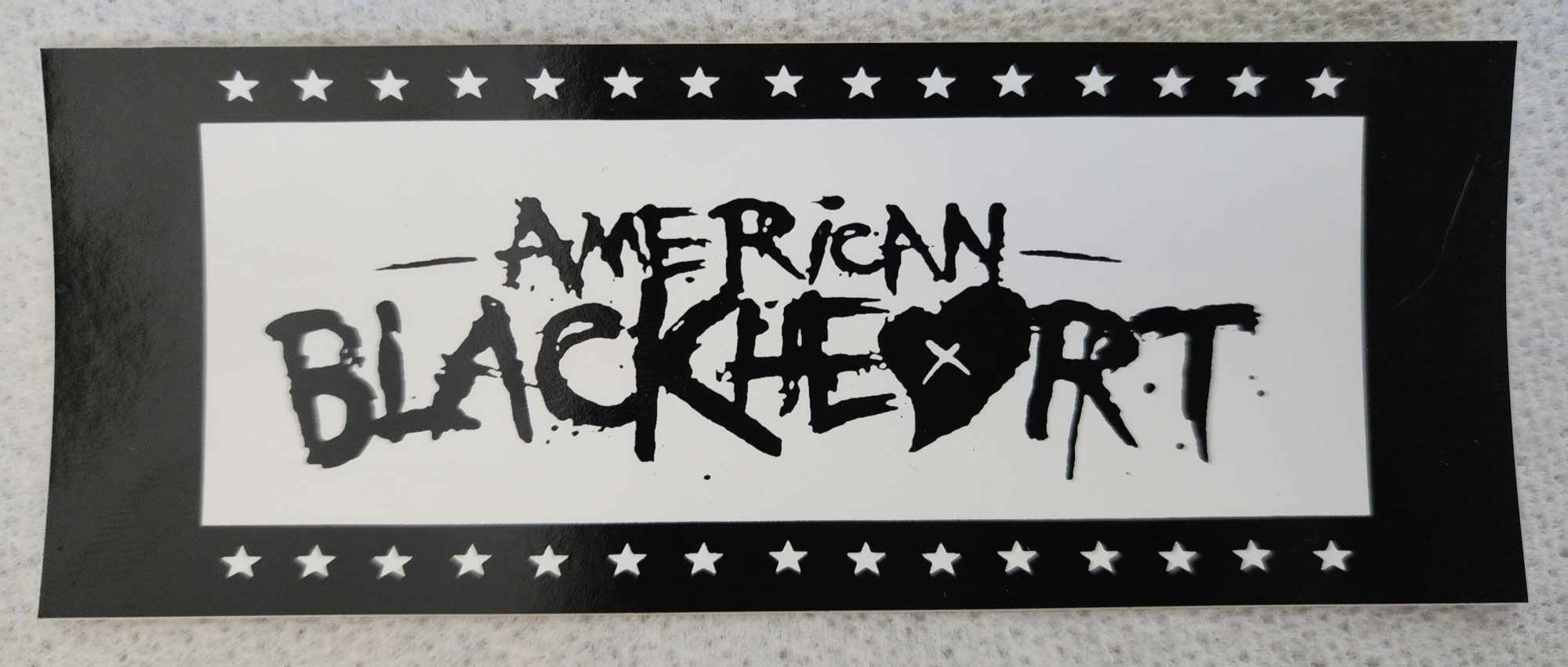 AMERICAN BLACKHEART Logo sticker