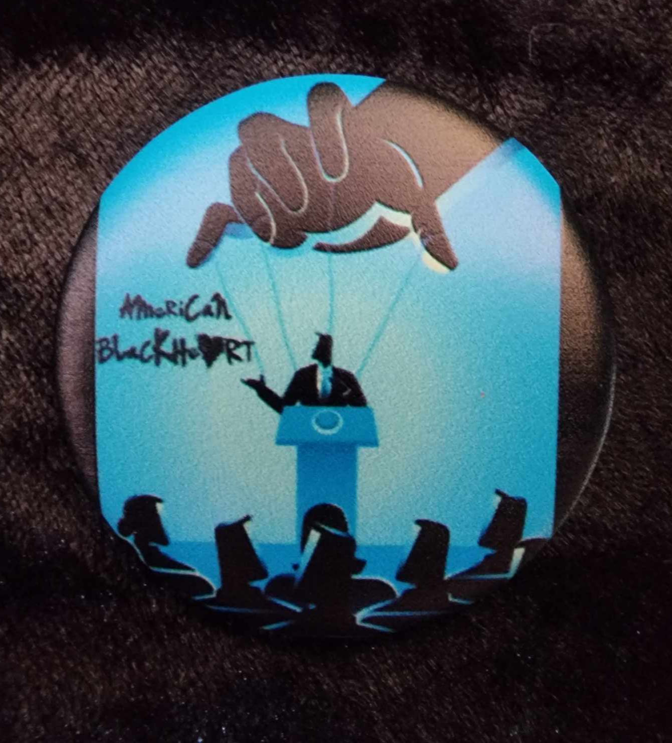 AMERICAN BLACKHEART Blue Pin