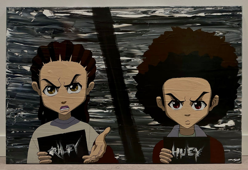 boondocks painting
riley hueyacrylic paint fan art