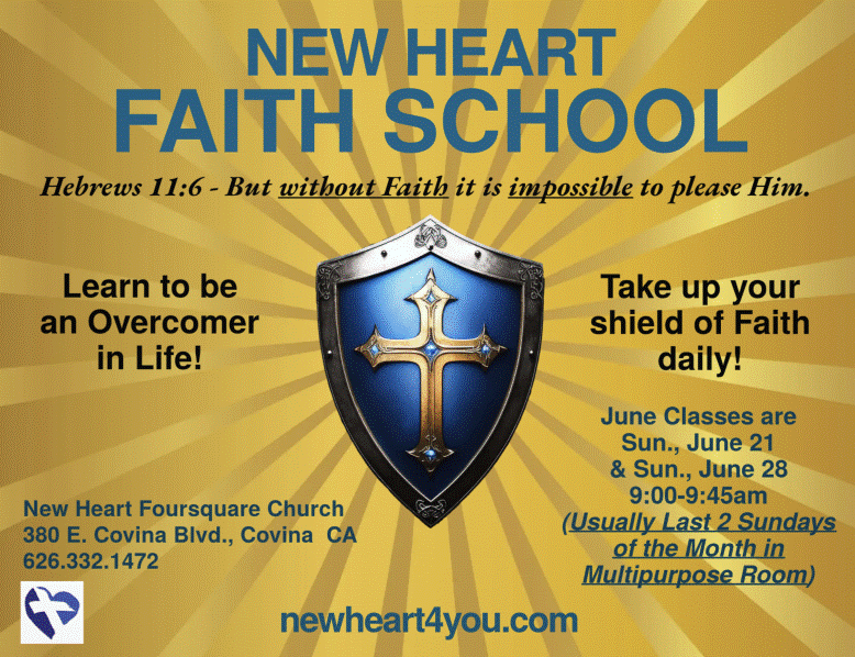 New Heart Faith School - Sun., June 21 and 28.gif