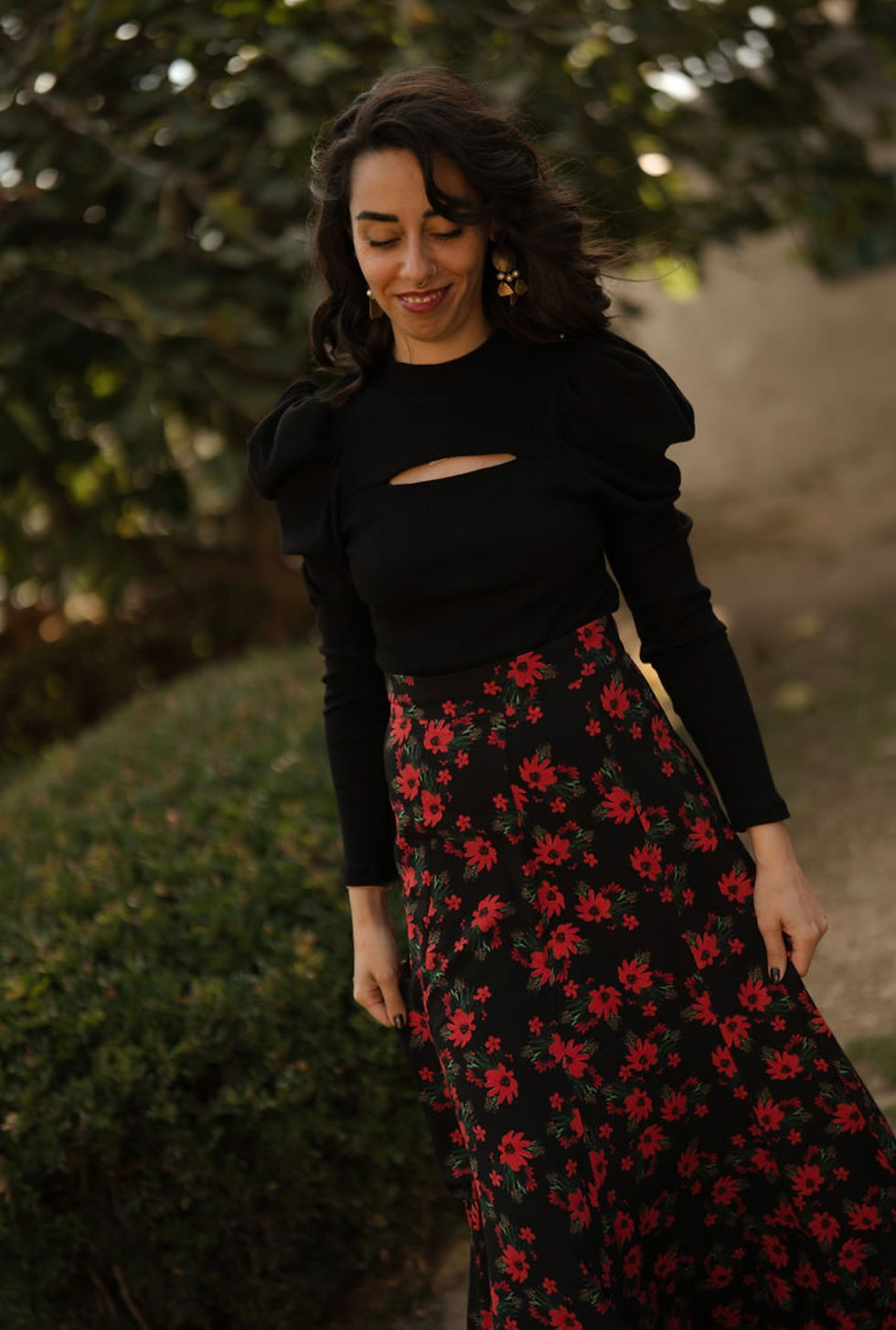 Miniatura: Rhiannon - Maglia con Maniche Balloon e Scollo