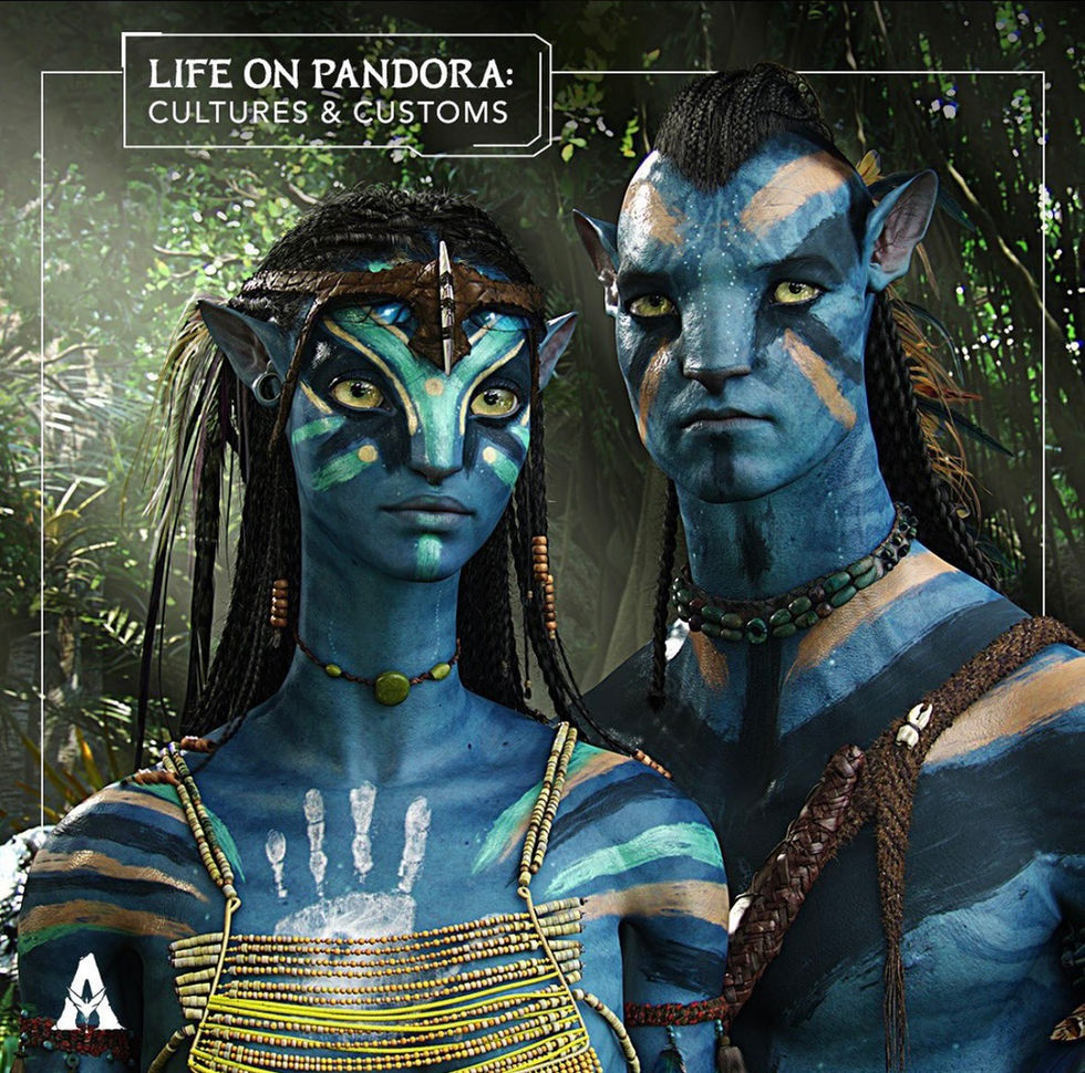 Life on Pandora:
Cultures and Customs -
Still 1: Ideated this social still series that highlights the social practices, culture, and customs of the Na'avi.