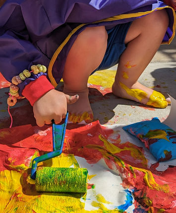 Messy play painting