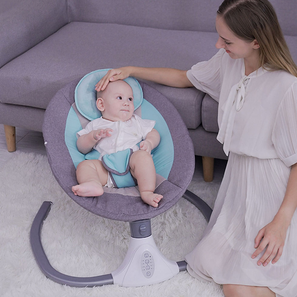 Thumbnail: Electric Baby Swing, Sleeping Cradle Bed, Automatic Rocking Functions for Childr