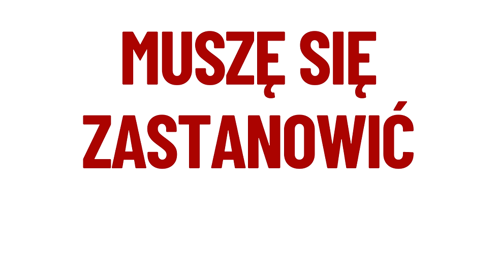 Grafika z napisem ‘Muszę się zastanowić’ – artykuł o psychologii decyzji i prowadzeniu rozmowy z klientem bez presji.