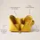 Thumbnail: Elizabeth Scarlett Open Flat Make up Bag Sunrise Palm Mustard Yellow 