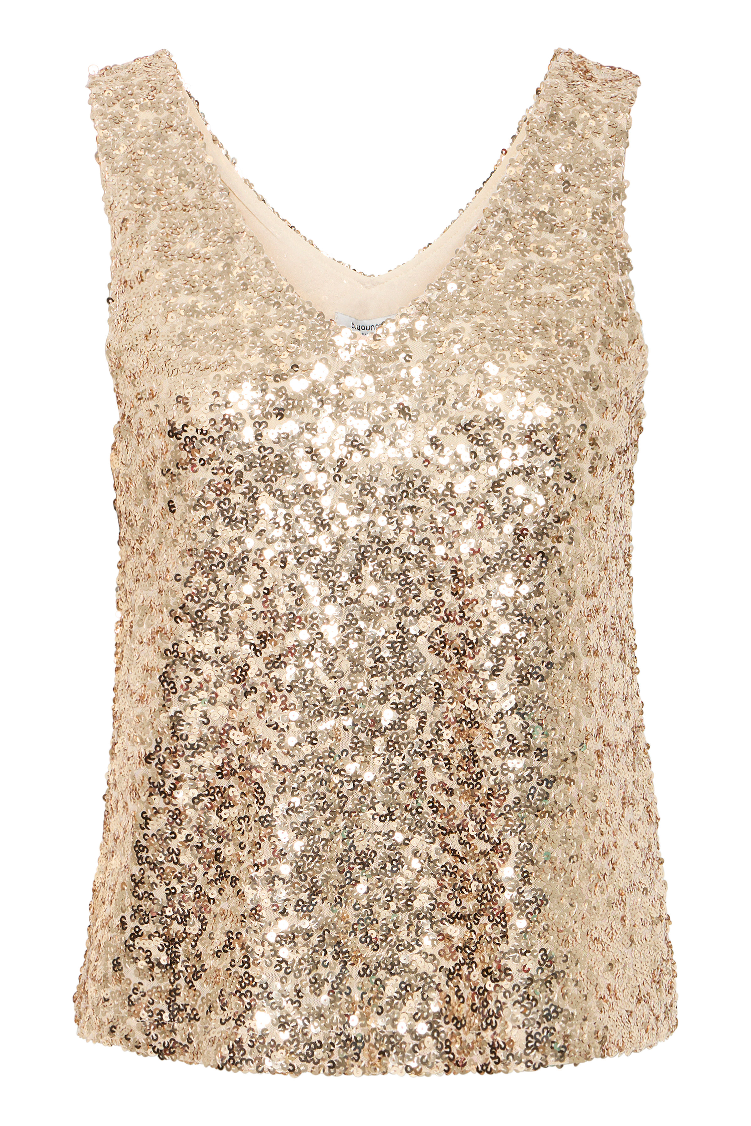 BYoung Ulsia Sequin Top Gold 