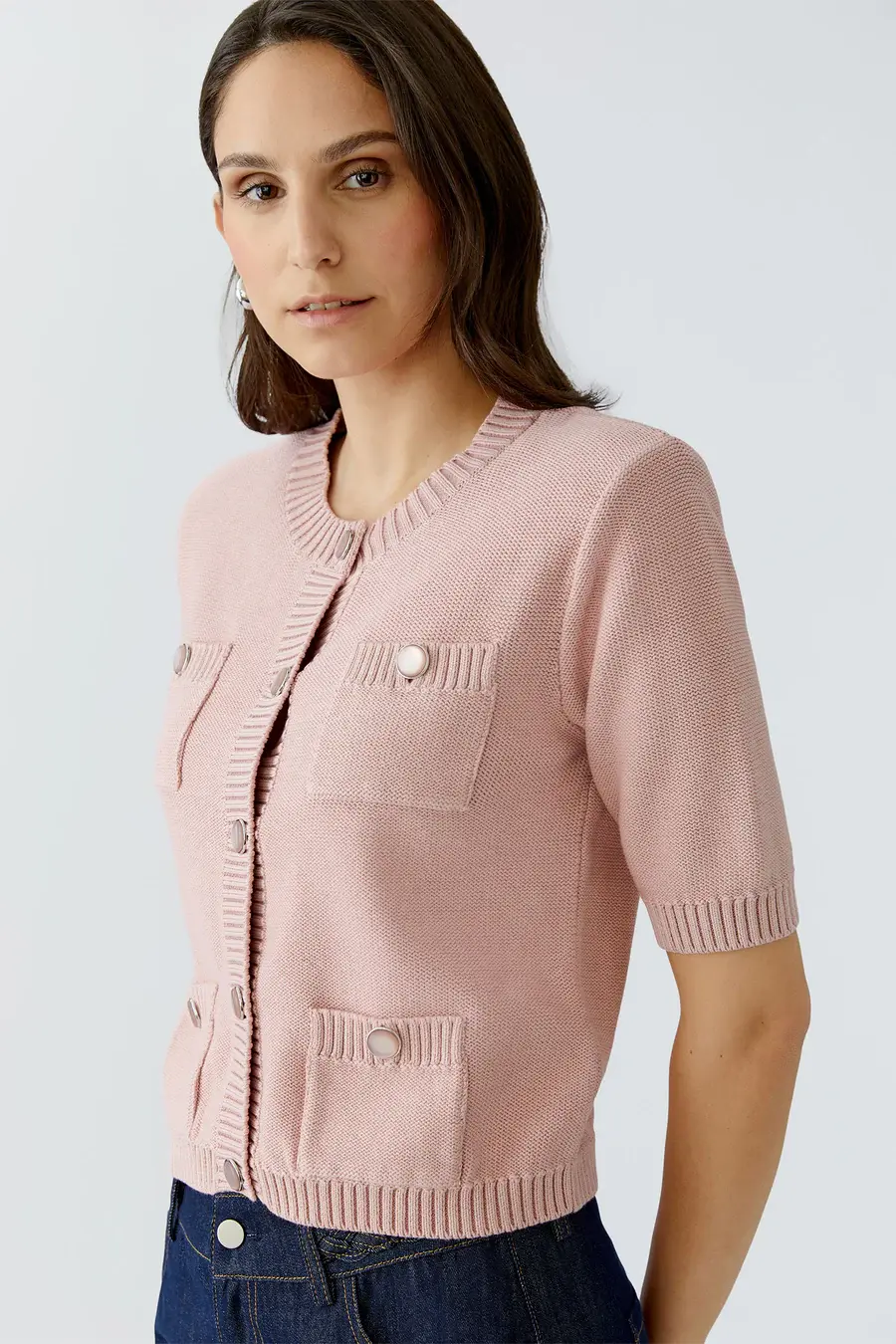 Thumbnail: Oui Jacket Short Sleeves Dusty Rose