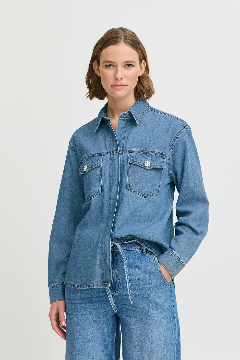 Thumbnail: BYoung Kapuca  Shirt Denim