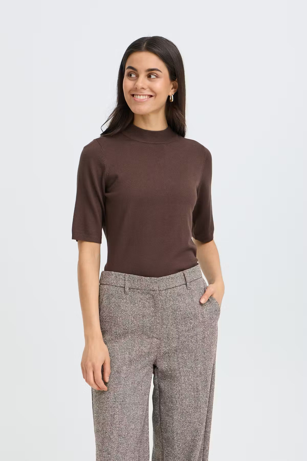 Fransa Vea Pants  Wool Mix Taupe 