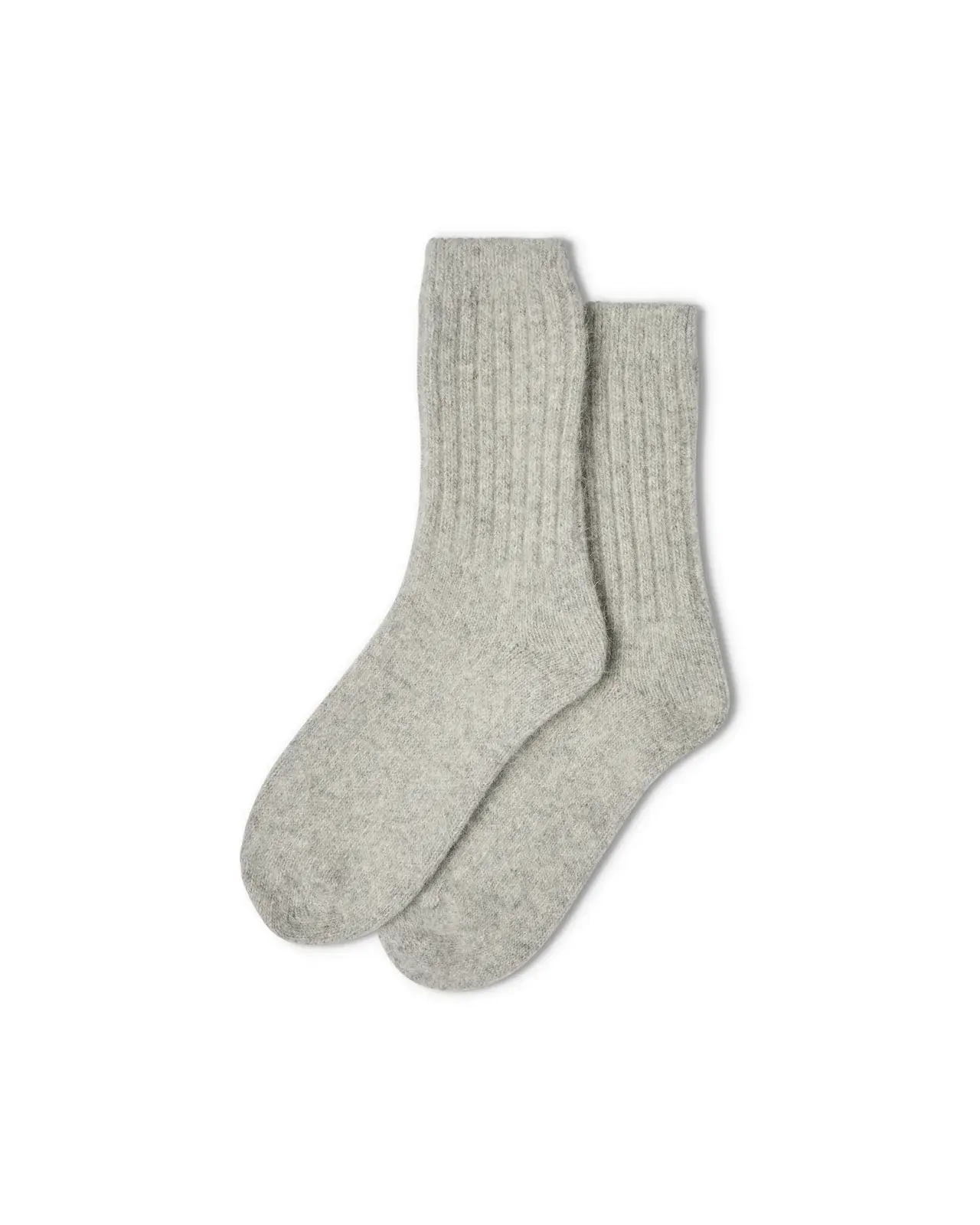 Chalk Soft Angora Mix Socks Silver 