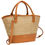 Thumbnail: Every Other Bag Twin Strap Basketweave Bag Tan 