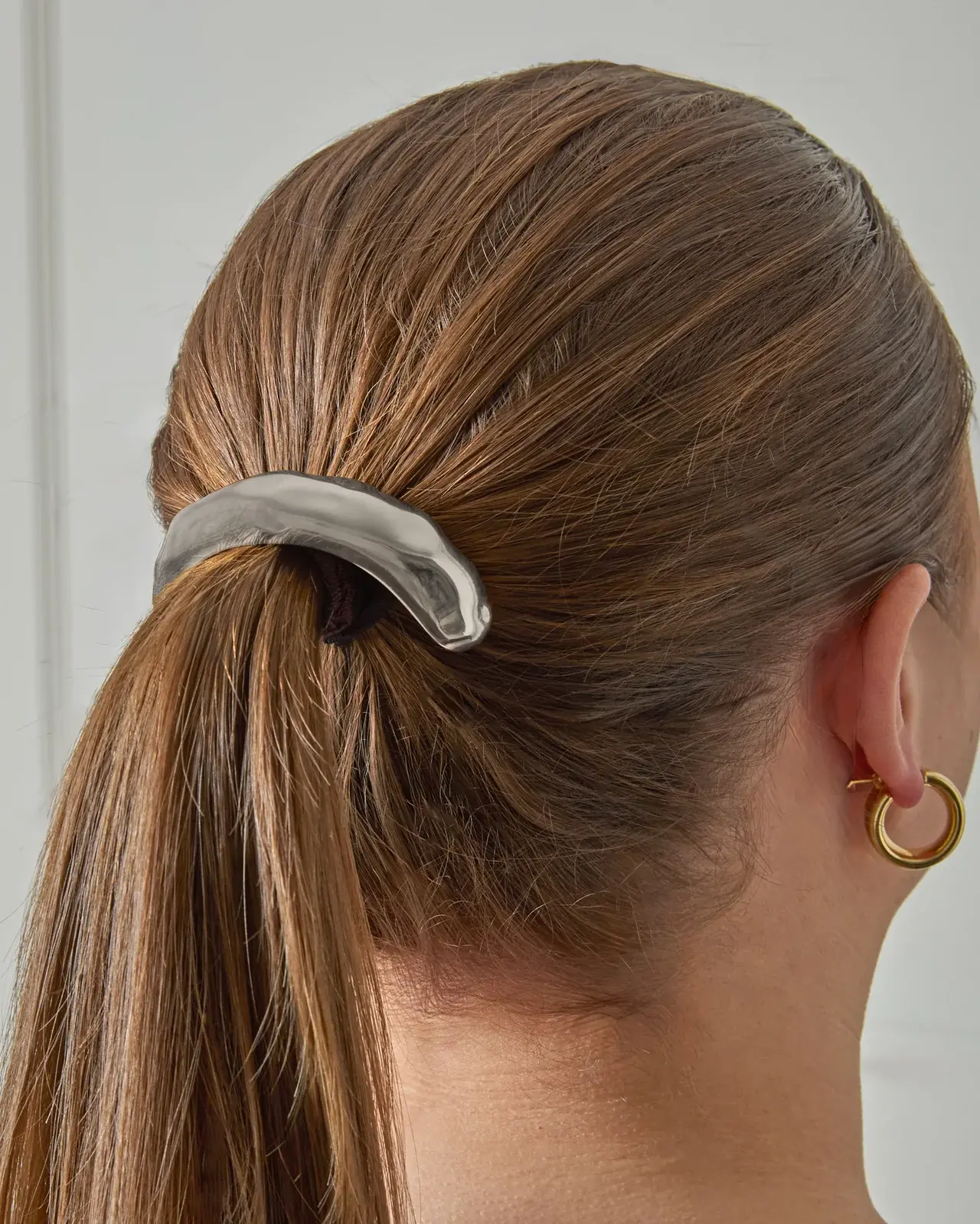 Chalk Milton Hair Tie Silver 